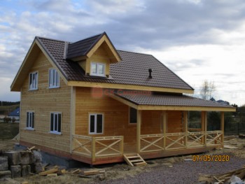 Фото №70: дом из бруса 64